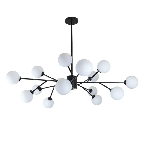 Люстра 7529806-15-bk-wh