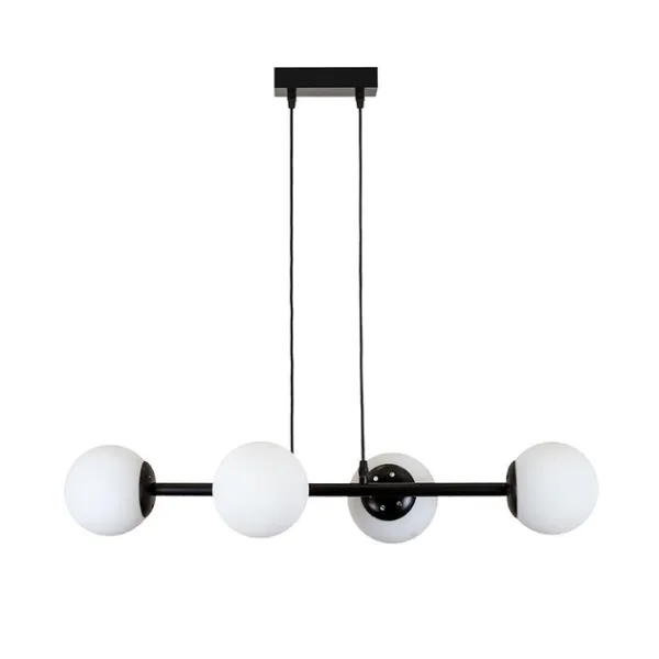 Підвісна люстра 7529909-4 BK+WH