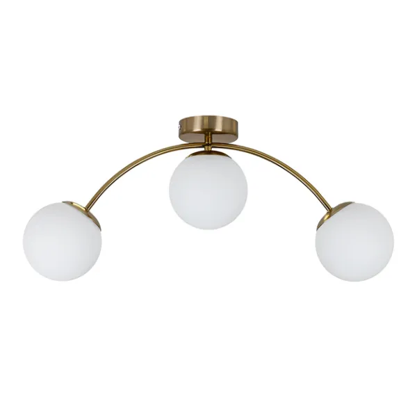 Люстра стельова молекула 7529907-3 BRZ+WH