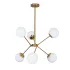 Люстра  7529810-6 BRZ+WH