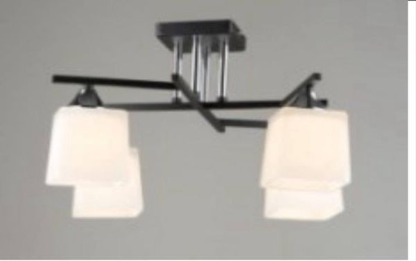 Стельова люстра 3-N5956/4 BK+CR