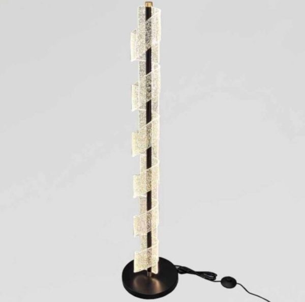 Торшер T107F BK+GD