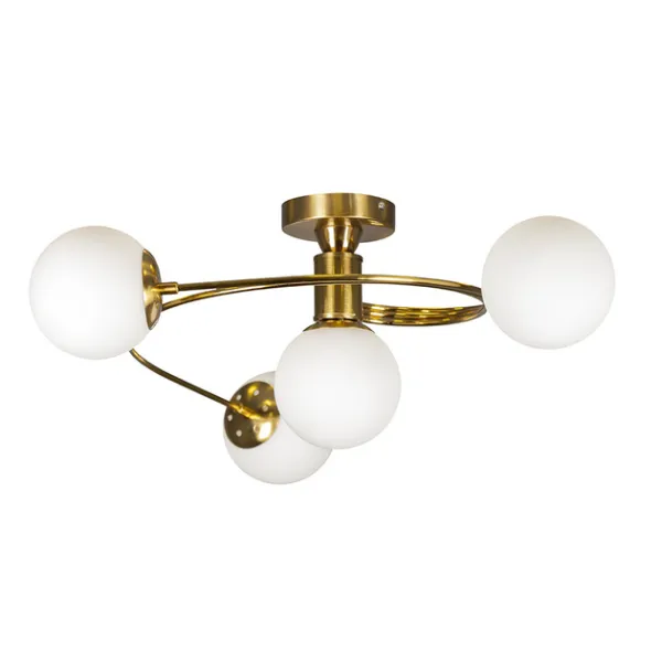 Люстра 761LX04-4 BRZ+WH