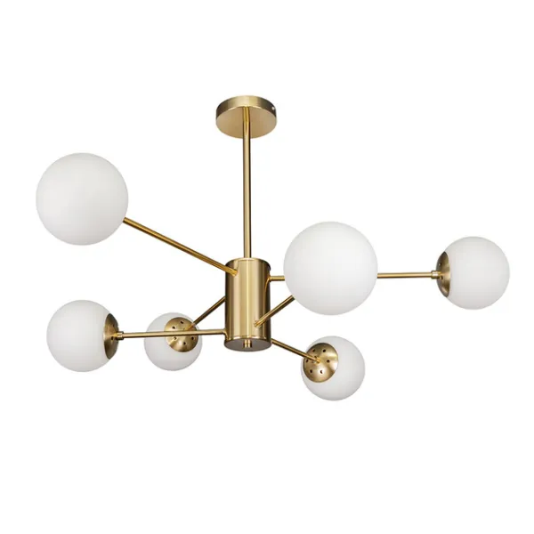 Люстра молекула 7526033-6 BRZ+WH