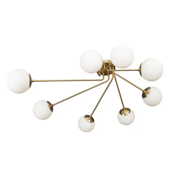 Люстра модерн 7529803-8 BRZ+WH