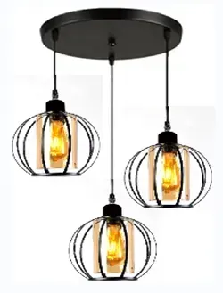 Люстра у стилі лофт / модерн 63-N11/3 BK