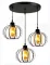 Люстра у стилі лофт / модерн 63-N11/3 BK