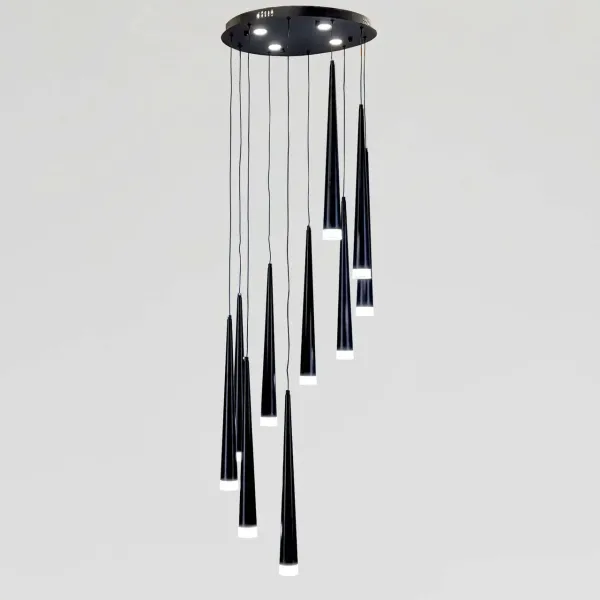 Підвісна каскадна люстра 5001/10 BK