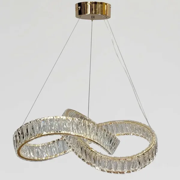 Золота підвісна люстра 536/600GD