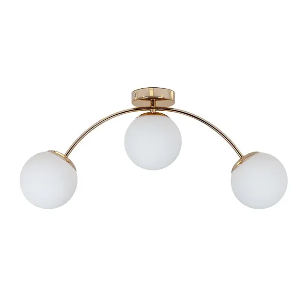 Люстра стельова молекула 7529907-3 GOLD+WH